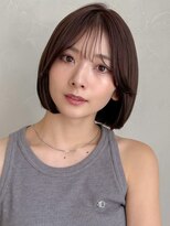 アグノス 青山(Agnos) ワンカールサイドバングセミディレイヤーカット薄めバング