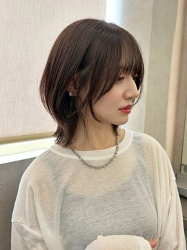 アスター 天神大名店(Aster) オリーブグレー/韓国風巻き/レイヤーカット/髪質改善/縮毛矯正