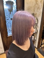 ヘアー クリエイト カルバリ(HAIR CREATE Calbari)&nbsp;顔まわりレイヤー×メタモンカラー