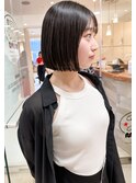 【morio札幌】札幌ボブ　大人かわいい黒髪ショートボブ