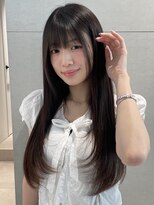 トリッカ シブヤ(TRICCA SHIBUYA) ワンカール/ロングレイヤー/ローレイヤー顔周り透明感グレージュ