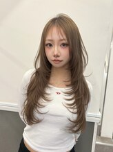 ログ オモテサンドウ(L.O.G OMOTESANDO) シールエクステハッシュカットミルクティーベージュ