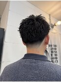 テーパーフェードスパイキーショート