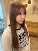 ラヴィズム 栄店(LUVISM)&nbsp;レイヤー/顔周りカット/ミルクティーベージュ/ブリーチ/yuria