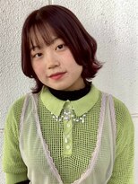 グラスヘア 石垣店(Grass Hair)&nbsp;ピンクブラウンカラー(ブリーチなし)