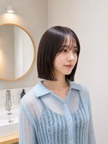 フォト 新宿三丁目(foto)&nbsp;髪質改善縮毛矯正地毛風ストレート切りっぱなしボブ