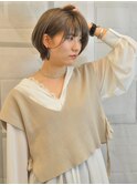 大人かわいい☆小顔ショートボブ