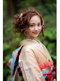 ２０２０　成人式　アンティークガーリィヘア