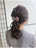 ロングヘア/ヘアセット/ヘアアレンジ/ポニーテール