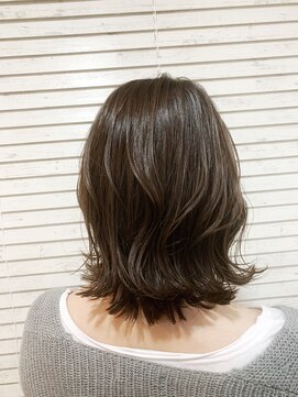 ビーチ ヘア メイク 綱島店(BEACH hair make) 外ハネボブ/エギョモリスタイル/シアーグレージュ/うる艶髪