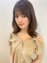 【山田】流しシースルーバングレイヤーくびれミディ