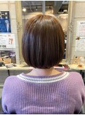【hhair四条大宮】透明感カラー×切りっぱなしボブ