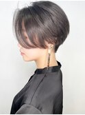 【morio池袋】大人刈り上げ前下がりハンサムショート