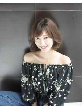 ルルディ バイ アフロディーテ銀座(luludi by APHRODITE) 黒髪/グレーベージュ/レイヤーロング/前髪パーマ/銀座