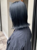 ヘアー アイス ルーチェ(HAIR ICI LUCE) ネイビーブラック ネイビーグレー 青 ネイビー ブルー 担当落合