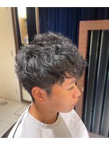 エヌドットバーバー ギンザ(N.BARBER GINZA)&nbsp;ツーブロックショート/スパイラルパーマ/マッシュ【銀座理容室】