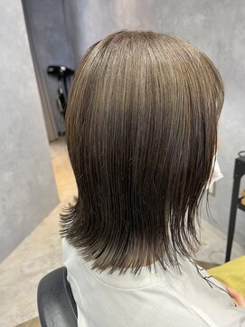 エル ヘアサロン なんば店(eL) eL☆MIKU  白髪馴染ませ　くびれボブ