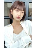 イメチェン大人可愛い薄めバングくびれヘアショコラ