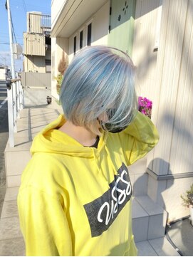 ザ ワイエスエイチ ストア(THE Y.S.H STORE) White×Skyblue