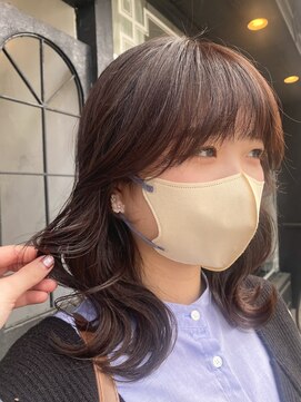 カムジーヘッドカミノウラ(COMEGHEAD KAMINOURA) 韓国カットと暖色ブラウン