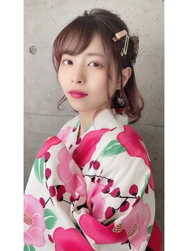 ニスル 町田店(NISURU) 似合わせカット/大人ガーリー/ダークアッシュ/着物/町田/町田駅