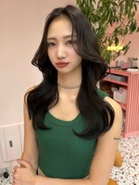 ボタン シブヤ(VOTAN SHIBUYA) 韓国ヘア/前髪なし/顔まわりカット/くびれヘア/地毛風カラー