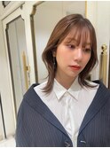”くびれヘア×オリーブベージュ” なかもと はな