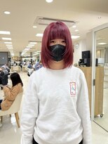ケンジ 平塚ラスカ店(KENJE) ピンクカラー/ラベンダーピンク/レイヤーカット/レイヤーカット