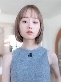 レイヤーボブフルバング似合わせカットイメチェン小顔