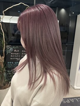 シベルバレー 横浜(sibell) ピンクラベンダー/ブリーチカラー/ロング