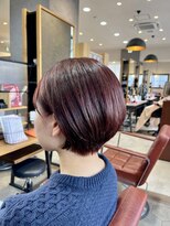 ラッシュ(rush) 丸みショート×ピンクブラウン