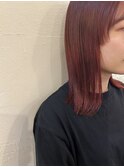 【sae】ブリーチなしダブルカラーでワインレッド★