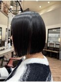 ぱつっとボブ