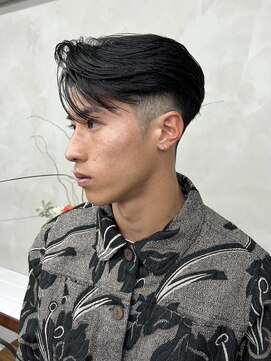 ニコ トウキョウ 渋谷(nico TOKYO) メンズセンターパートニュアンスパーマ毛流れ縮毛矯正刈り上げ