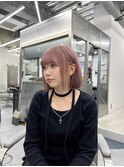 韓国/レイヤー/イメチェン/ホワイト/外ハネポブ/美髪/渋谷