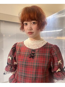 束 ハイトーン×パーマstyle