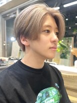 サンクマーケット 渋谷(cinq MARKET)&nbsp;オリーブグレージュメンズアッシュグレージュカラーシルバーヘア