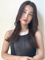 カナン(CANAAN)&nbsp;こなれミディ前髪なしくびレイヤーイメチェンウェーブパーマ