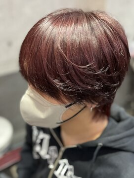 ルフレ 新宿歌舞伎町店(Reflet) men's/メンズスタイル/メンズカット/レッドブラウン/無造作/韓国