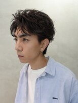 バイフィフス 原宿/表参道(by fifth)&nbsp;原宿シャドウパーマ大人メンズカットセンターパート30代