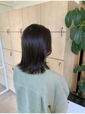 20代30代大人可愛い切りっぱなしボブ×グレージュカラー