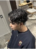 濡れ感波巻きパーマ