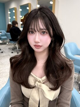 ボタン 熊本(VOTAN) 艶髪カラー/レイヤーカット/髪質改善/ブリーチ/韓国ヨシンモリ