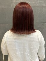 カミソメヤイロドリ(髪染やIRO-D-ORI)&nbsp;暖色カラー ブリーチなしカラー ヘッドスパ 艶髪 髪質改善 20代