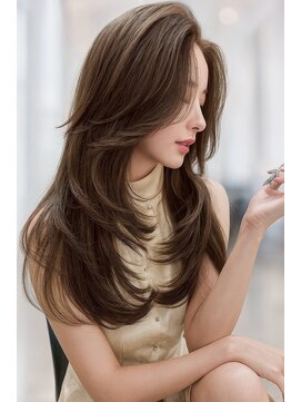 羽根エクステ×韓国レイヤースタイル