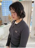 レイヤーボブパーマ20代30代40代柔らかウェーブ