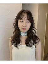 ヘアサロン ガリカ 表参道(hair salon Gallica)&nbsp;＜ゲスト＞ミディアムレイヤー×無造作ウェーブパーマ