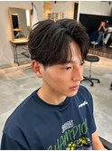 千葉駅MEN’S/波巻きツイストスパイラル/刈り上げセンターパート
