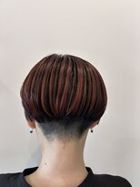 ボンドヘアステージ 良福寺店(BOND hair stage) オレンジカラー×すっきりショート