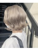 ハイトーングレージュボブ
